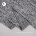 Heather Grey Polyester Hacci Fabric For Sweater